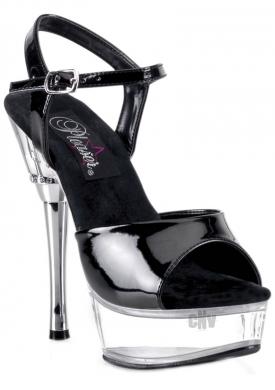 Allure 609 Stiletto 10 Blk/clear