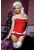 Jingle All The Way Bustier Thong Sm Red