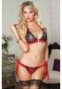 Simply Stunning Bra and Thong One Size Red