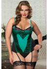 Simply Stunning Bustier Thong 3x - Grn