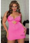 Scandalous Chemise and Thong Queen Hot Pnk