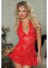 Behind Closed Doors Chemise Thong - Red