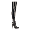 Seduce 5 Blk Stretch Thigh Boot 9