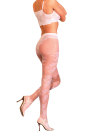 The Sexy Bridal Hosiery- Allover Rose Pattern Pantyhose- One Size 