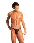 Excite(Fantasy Lingerie)- Black Stripe Posing Strap