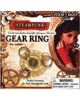 Steampunk gear ring - gold