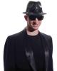 Sequined Fedora w/Lights - Black