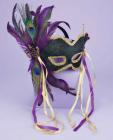 Karneval 1/2 mask - peacock