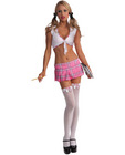 Sexy School Girl Costume Pink M/L Sex Toy Product