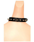 Spike choker w/buckle - black