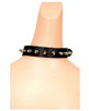 Spike choker w/buckle - black
