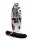 Julie vibe -  black w/pink crystals