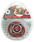 Heart 2 heart nitrile cock ring 3 pack - brick