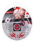 Play! nipple play clamps w/ red beads - chrome