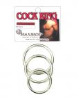 Maximus metal cock rings 3 pack