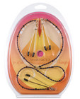 Y-style beaded nipple clamps - purple