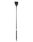 27in long wide tip crop - black