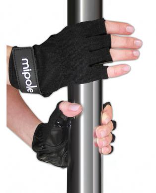 MiPole Dance Pole Gloves (Pair) Medium - Black Sex Toy Product