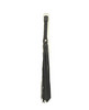 18in classic leather whip - black