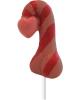 Candy cane penis on a stick - milk chocolate