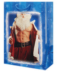 Naked chest santa gift bag