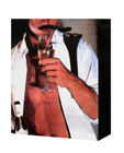 Man in unbuttoned tux drinking champagne gift bag Sex Toy Product