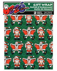 Santa flashing gift wrap - 2 sheets