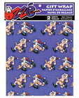 Santa chasing mrs. claus gift wrap - 2 sheets