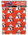 Leather santa claus gift wrap - 2 sheets