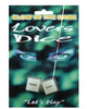 Glow in the dark lover's dice game