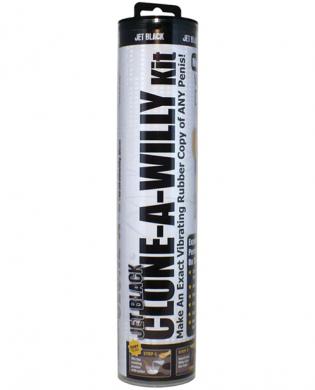 Clone-a-willy kit  jet black skin vibrating