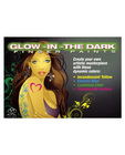Body art glow in the dark finger paints