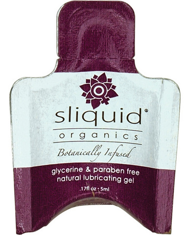 Sliquid organics natural lubricating gel - .17 oz pillow Sex Toy Product