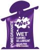 Wet Flavored Lubricant 10ml Pillow - Pomegranate