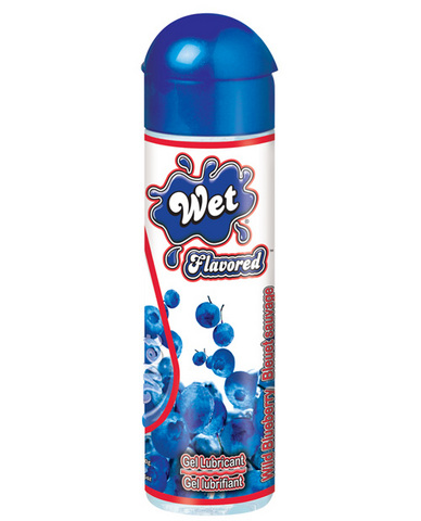 Wet clear flavored body glide - 3.5 oz wild blueberry