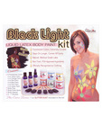 Black light liquid latex body paint kit