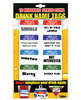 16 reusable static cling drink name tags