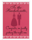 To the bachelorette - greeting card pack of 6