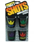 Party Shots Legalize - Black Pack of 4