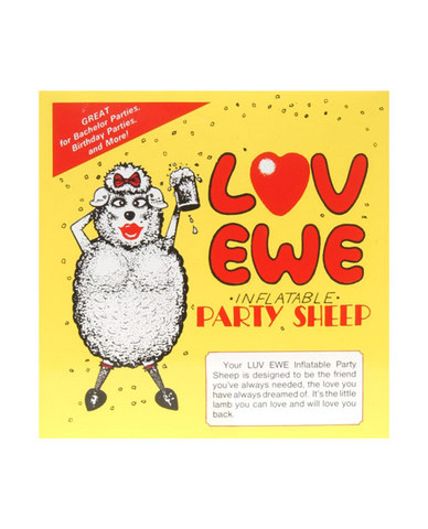 Love Ewe, Inflatable sheep, black