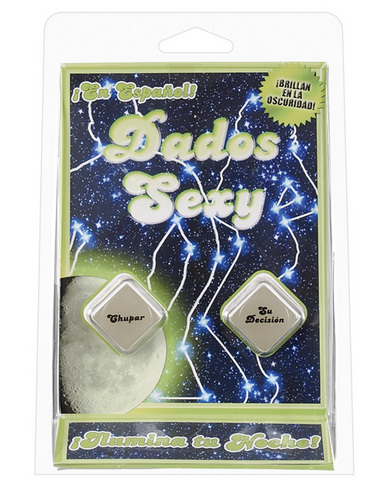Dados sexy - brillan en la oscuridad