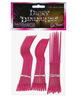 Dicky dining set - pink pack of 24