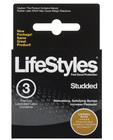 Lifestyles studded  premium lubricated latex 3-pack