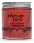 Champagne lights candle with pheromones apple cinnimon