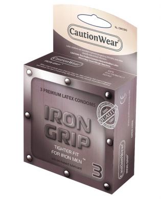 Caution wear iron grip snug fit - pack of 3 Sex Toy Product