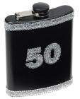 50 birthday flask