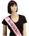 Bride to be pink sash