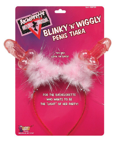 Bachelorette blinky n wiggly penis tiara