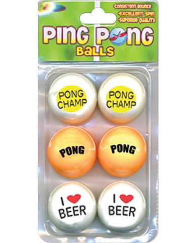 Ping pong balls for beer pong