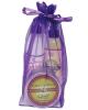 Earthly Body Summer Skin Care Bag - 8 oz Naked in Woods Glow Oil, Dare to be Bare and 6.8 Candle